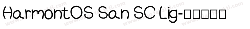 HarmontOS San SC Lig字体转换
